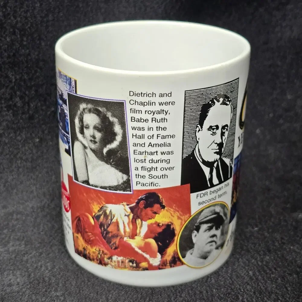 60 Years Ago Gone With The Wind Charlie Chapin Coffee Mug Peacock Papers Cup